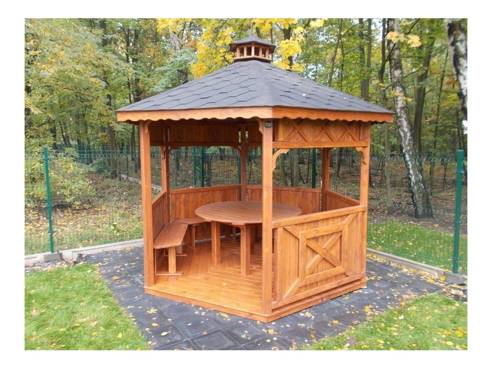 Sechseckiger Pavillon S5 ∅ 3,9m 12m2