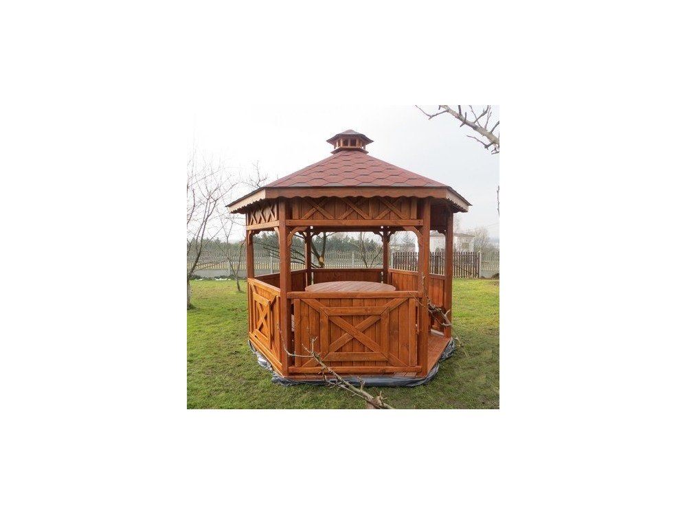 Sechseckiger Pavillon S5 ∅ 3,9m 12m2