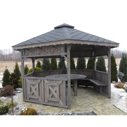 Sechseckiger Pavillon S5 ∅ 3,9m 12m2
