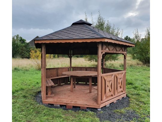 Sechseckiger Pavillon S5 ∅ 3,9m 12m2