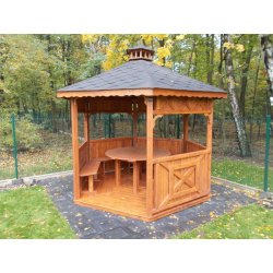 Hexagonal gazebo S5 ∅ 5.0m 20m2