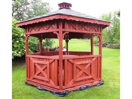 Hexagonal gazebo S5 ∅ 5.0m 20m2