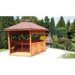 Hexagonal gazebo S5 ∅ 5.0m 20m2
