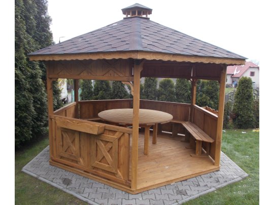 Sechseckiger Pavillon S5 ∅ 6,0m 28m2