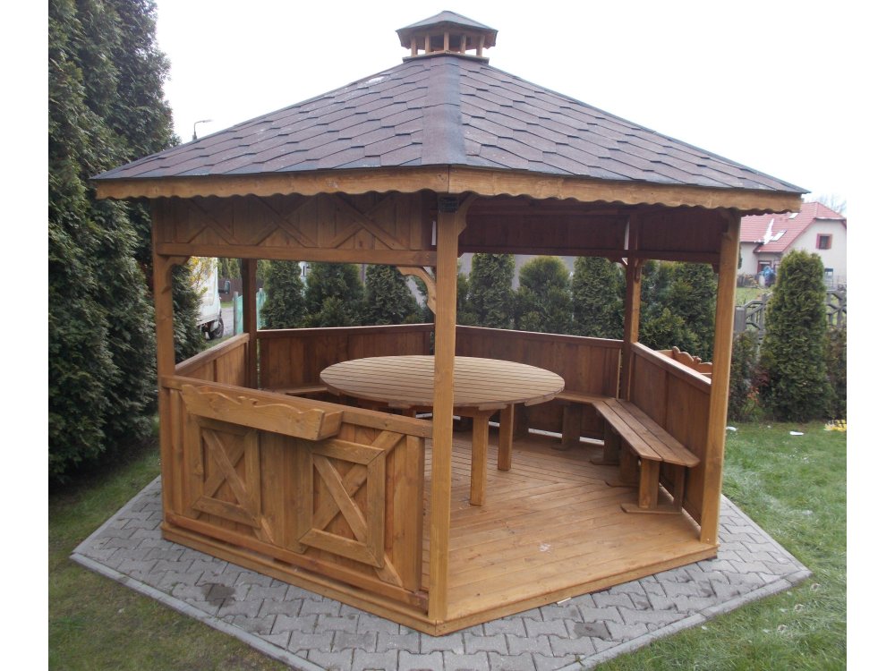 Altana sześciokątna S5 ∅ 6,0m 28m2