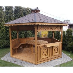 Sechseckiger Pavillon S5 ∅ 6,0m 28m2