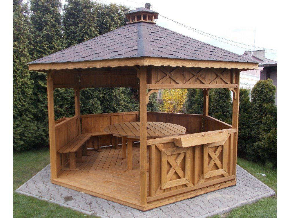 Sechseckiger Pavillon S5 ∅ 6,0m 28m2
