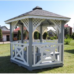 Sechseckiger Pavillon S5 ∅ 6,0m 28m2