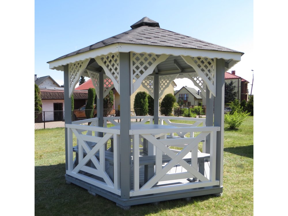 Altana sześciokątna S5 ∅ 6,0m 28m2