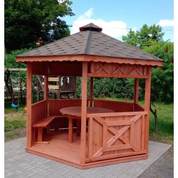Hexagonal gazebo S5 ∅ 6.0m 28m2