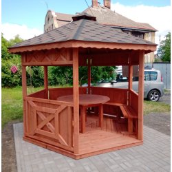 Hexagonal gazebo S5 ∅ 6.0m 28m2
