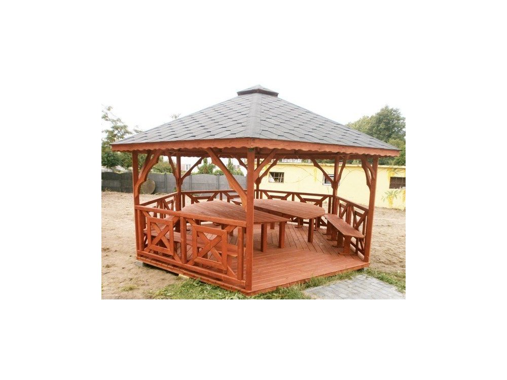 Sechseckiger Pavillon S5 ∅ 6,0m 28m2