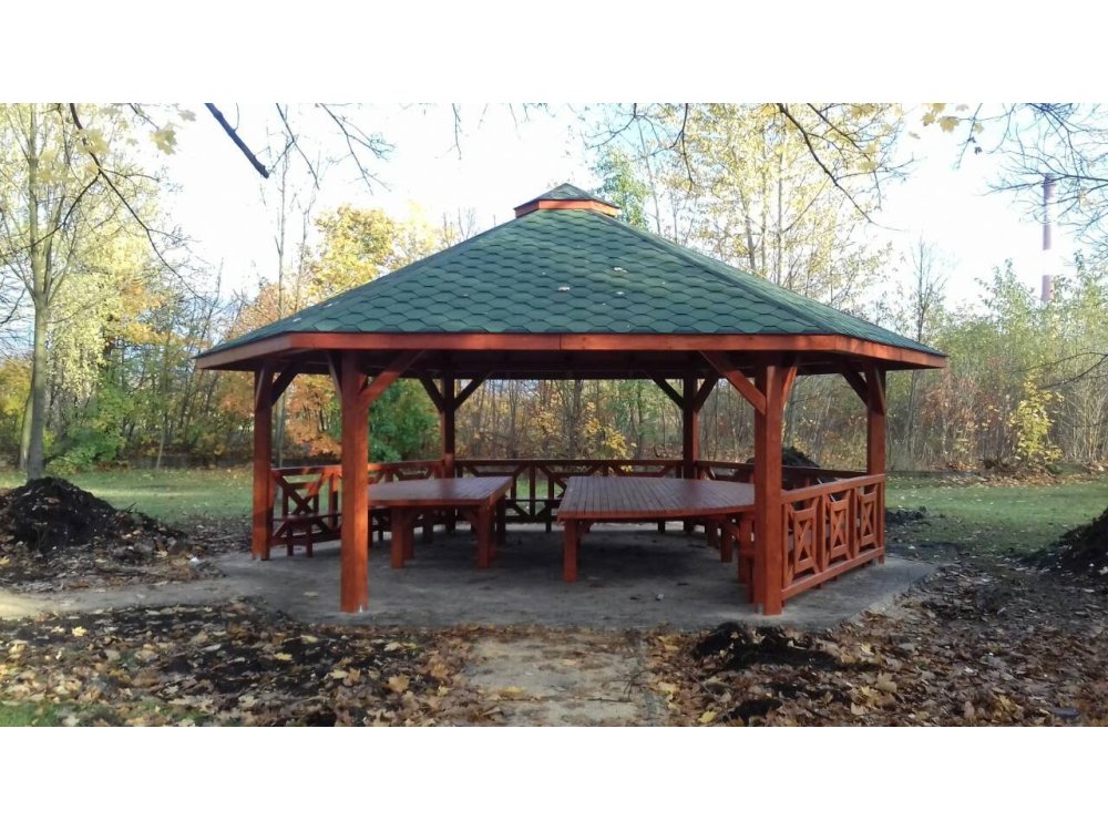 Sechseckiger Pavillon S5 ∅ 6,0m 28m2