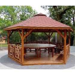 Sechseckiger Pavillon S5 ∅ 6,0m 28m2