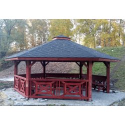 Sechseckiger Pavillon S5a ∅ 3,9m 12m2