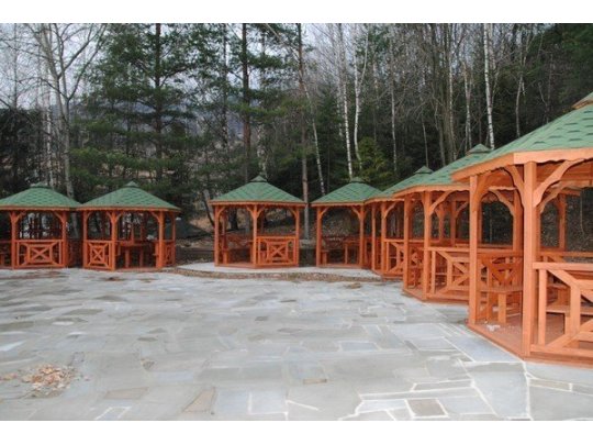 Sechseckiger Pavillon S5a ∅ 3,9m 12m2