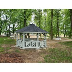 Hexagonal gazebo S5a ∅ 3.9m 12m2