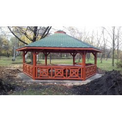 Sechseckiger Pavillon S5a ∅ 6,0m 28m2