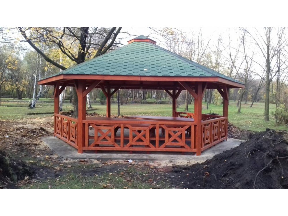 Sechseckiger Pavillon S5a ∅ 6,0m 28m2