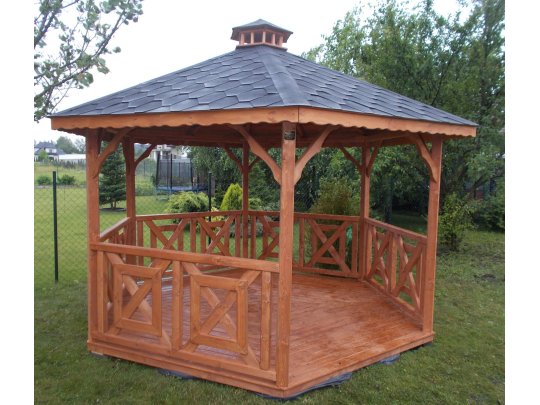 Sechseckiger Pavillon S5a ∅ 6,0m 28m2