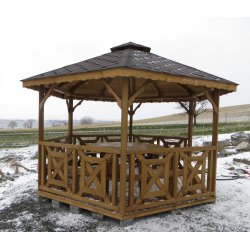 Sechseckiger Pavillon S5a ∅ 6,0m 28m2