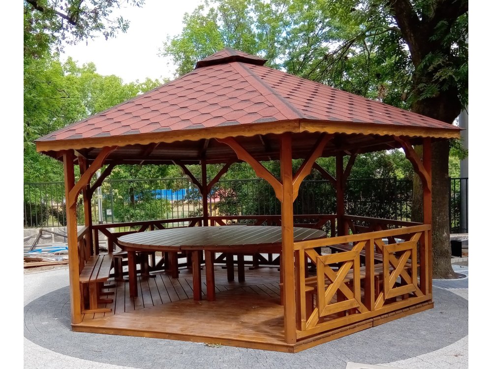 Altana sześciokątna S5a ∅ 6,0m 28m2