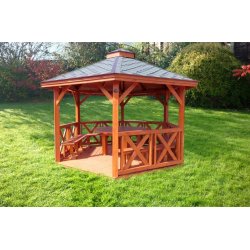 Sechseckiger Pavillon S5b ∅ 3,2m 8m2