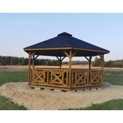Sechseckiger Pavillon S5b ∅ 3,2m 8m2