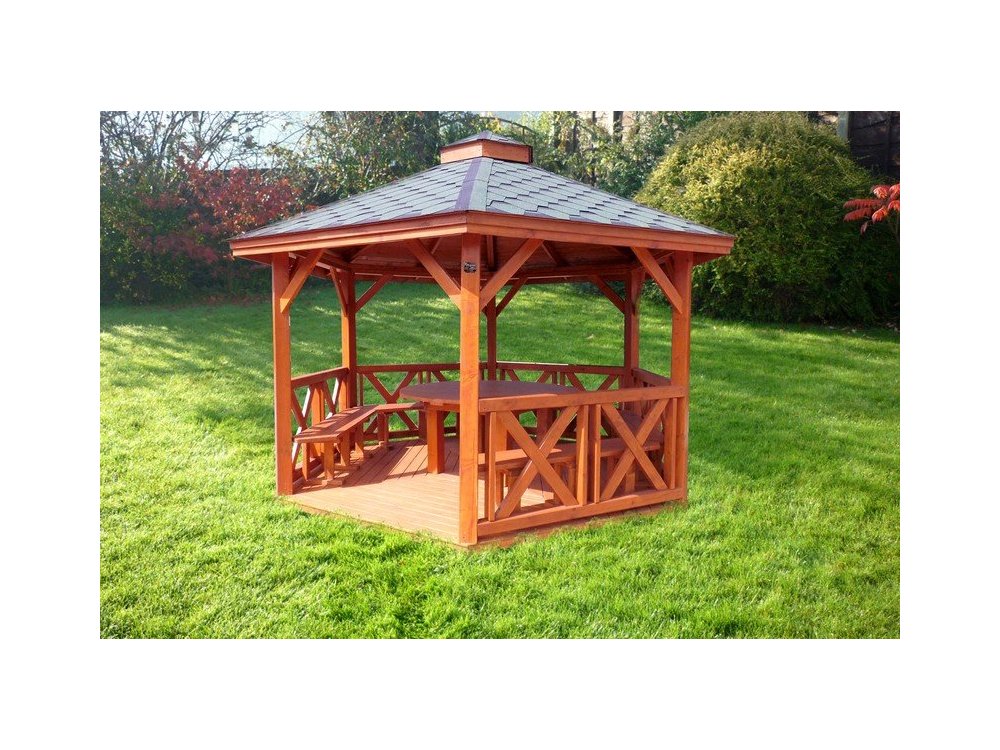 Sechseckiger Pavillon S5b ∅ 5,0m 20m2