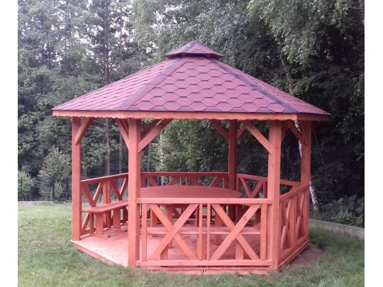 Sechseckiger Pavillon S5b ∅ 6,0m 28m2