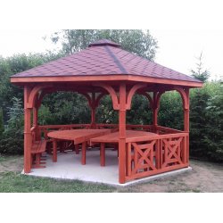 Hexagonal gazebo S5b ∅ 6.0m 28m2