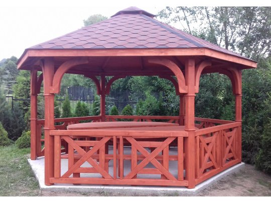 Sechseckiger Pavillon S5b ∅ 6,0m 28m2