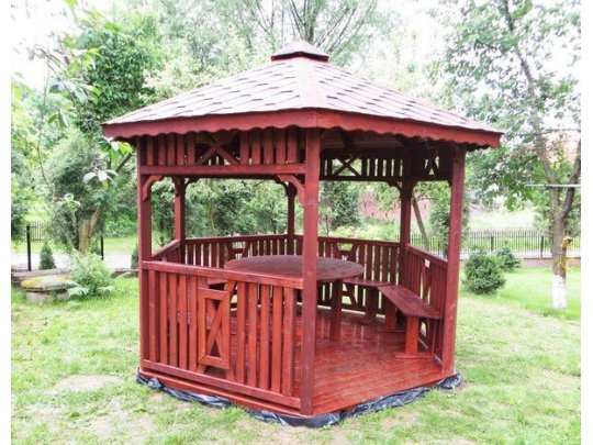 Sechseckiger Pavillon S6 ∅ 3,2m 8m2