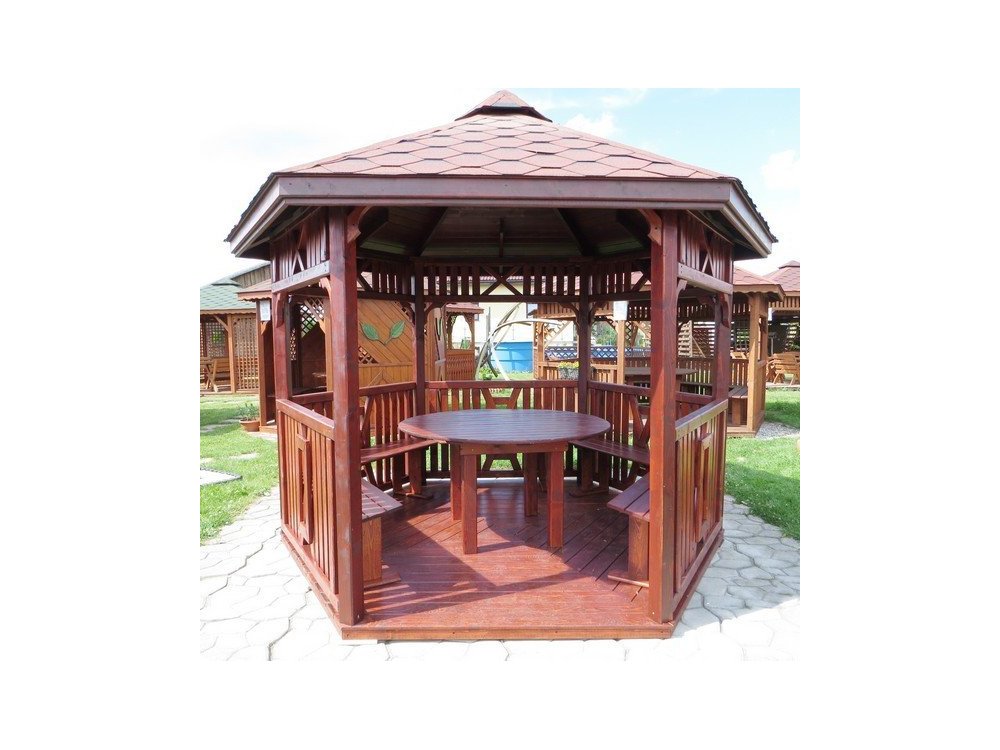 Sechseckiger Pavillon S6 ∅ 3,2m 8m2