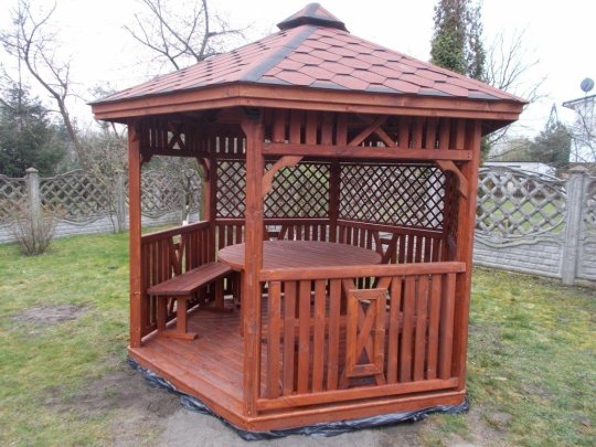 Sechseckiger Pavillon S6 ∅ 3,2m 8m2