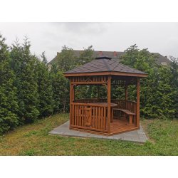 Hexagonal gazebo S6 ∅ 3.2m 8m2