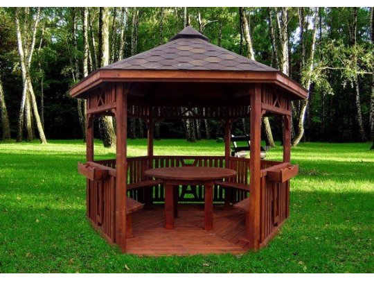Sechseckiger Pavillon S6 ∅ 3,9m 12m2