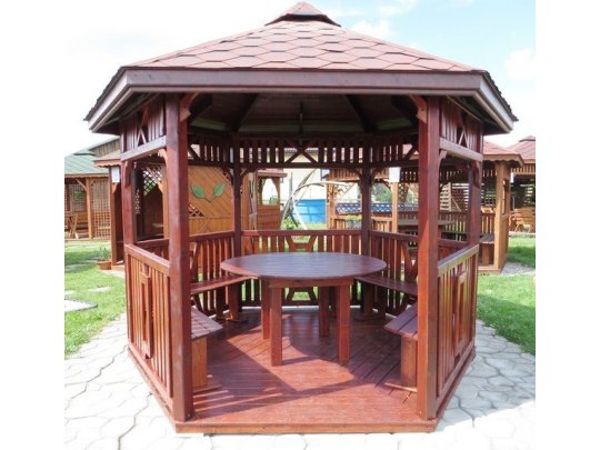 Sechseckiger Pavillon S6 ∅ 3,9m 12m2