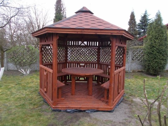 Hexagonal gazebo S6 ∅ 3.9m 12m2