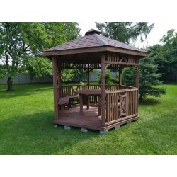 Hexagonal gazebo S6 ∅ 3.9m 12m2