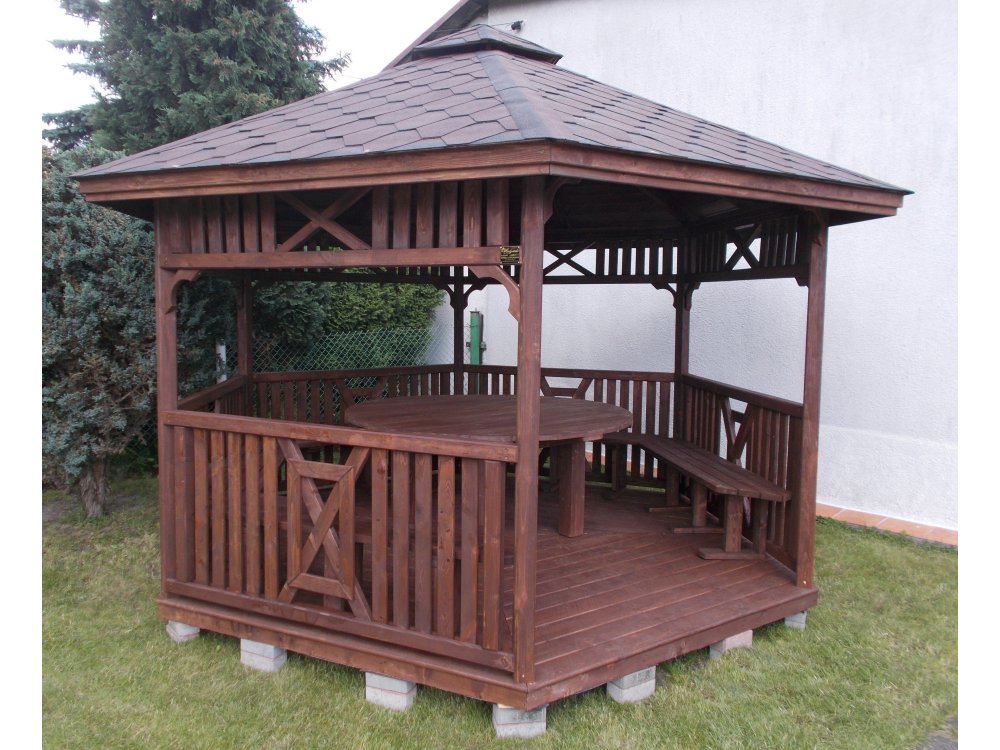 Sechseckiger Pavillon S6 ∅ 6,0m 28m2