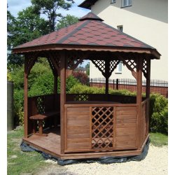 Sechseckiger Pavillon S8 ∅ 3,2m 8m2