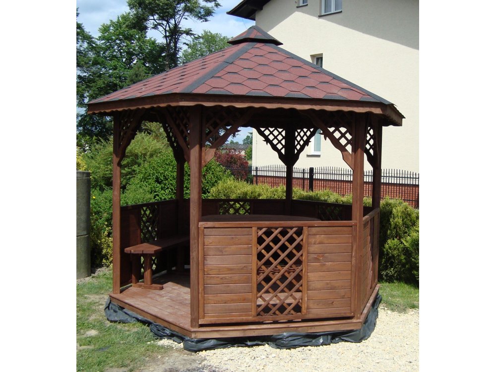 Sechseckiger Pavillon S8 ∅ 3,2m 8m2
