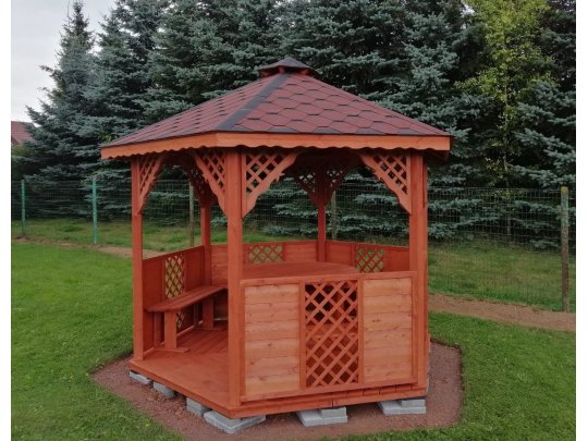 Sechseckiger Pavillon S8 ∅ 3,2m 8m2
