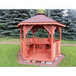 Sechseckiger Pavillon S8 ∅ 3,9m 12m2