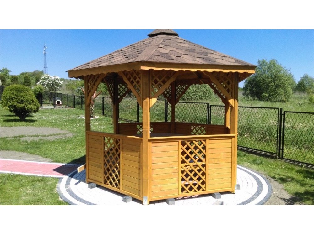 Sechseckiger Pavillon S8 ∅ 5,0m 20m2