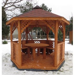 Sechseckiger Pavillon S8 ∅ 6,0m 28m2
