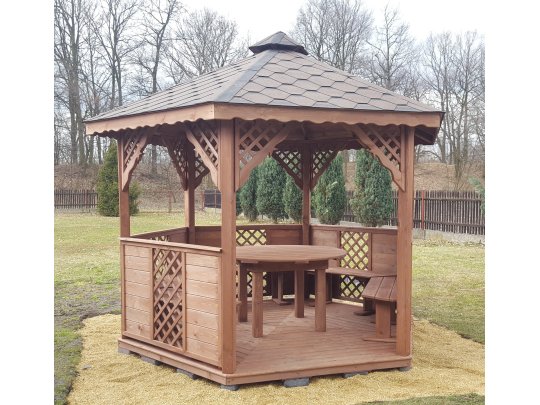 Sechseckiger Pavillon S8 ∅ 6,0m 28m2