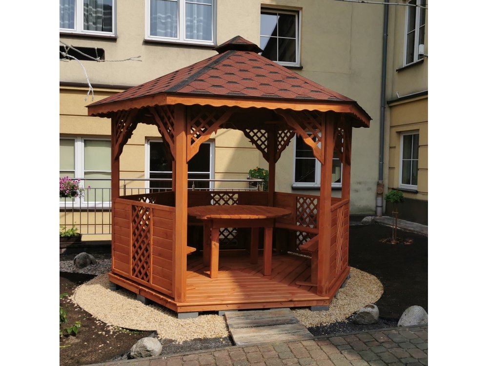 Sechseckiger Pavillon S8 ∅ 6,0m 28m2