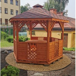 Sechseckiger Pavillon S8 ∅ 6,0m 28m2